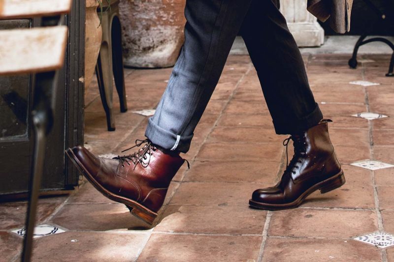 Anthony Wearing the Beckett Simonon Dowler Boot