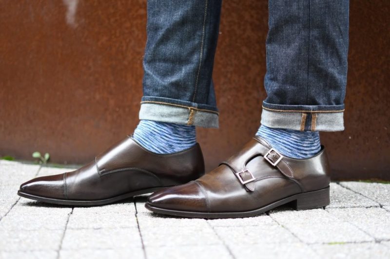 paul evans double monk strap